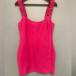 Ruffle Strap Mini Dress